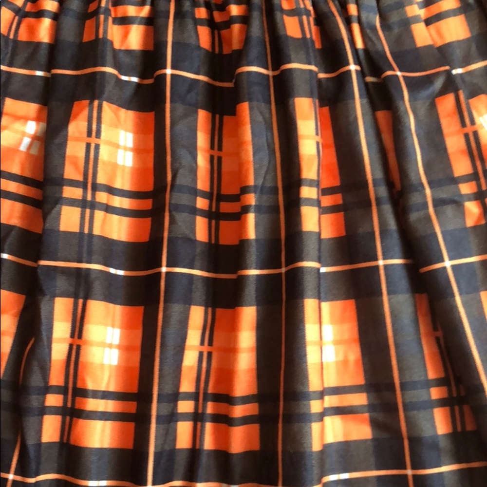 Girls black Dress Halloween Boo Plaid costume - Picture 4 of 5